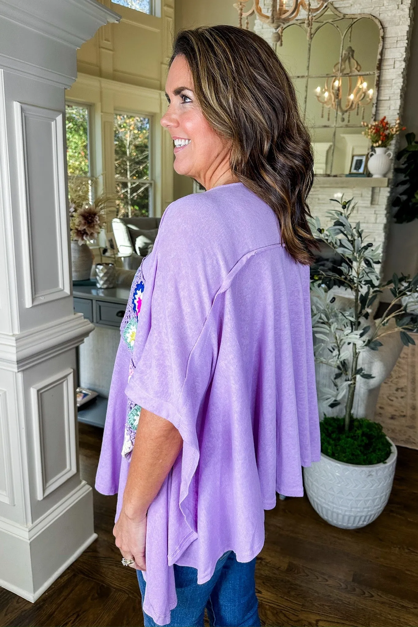The Brittany Top in Lavender