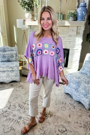 The Brittany Top in Lavender