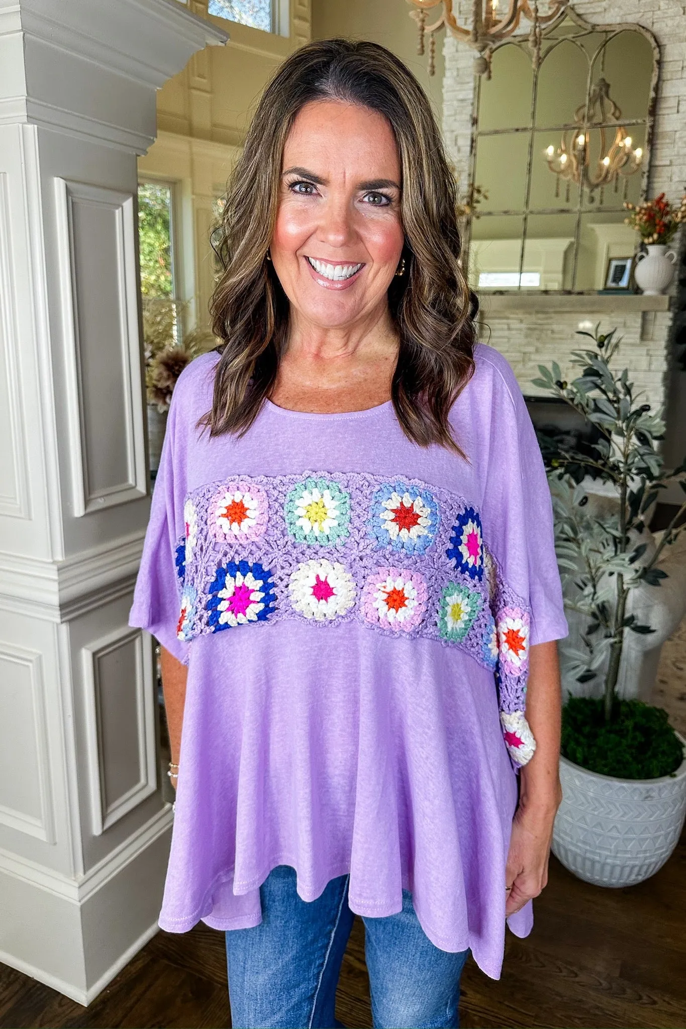 The Brittany Top in Lavender