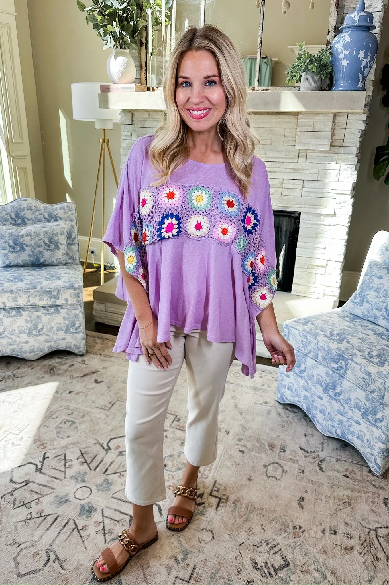The Brittany Top in Lavender