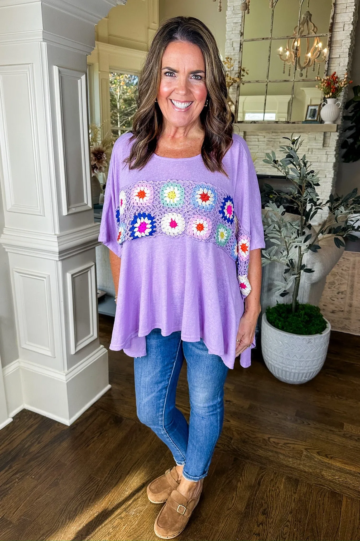 The Brittany Top in Lavender