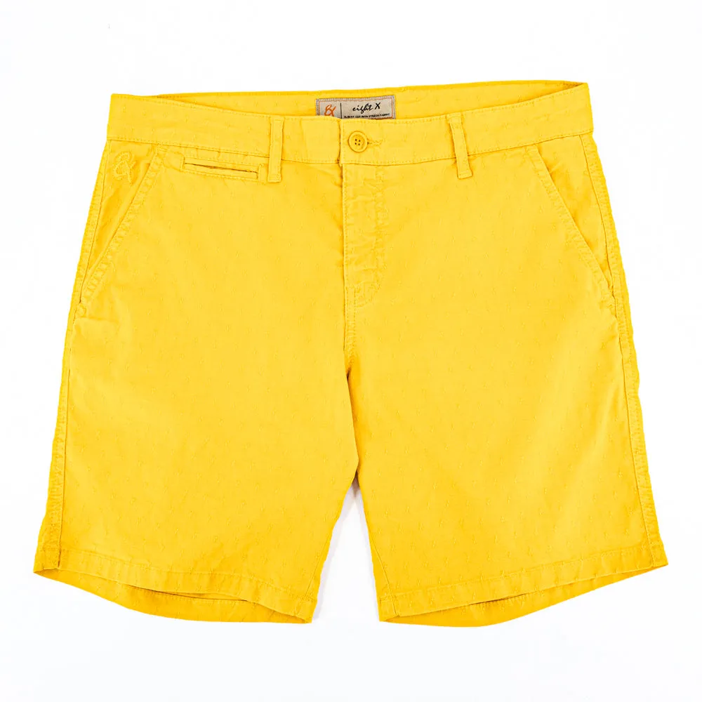 The Carlo Jacquard Shorts - Yellow