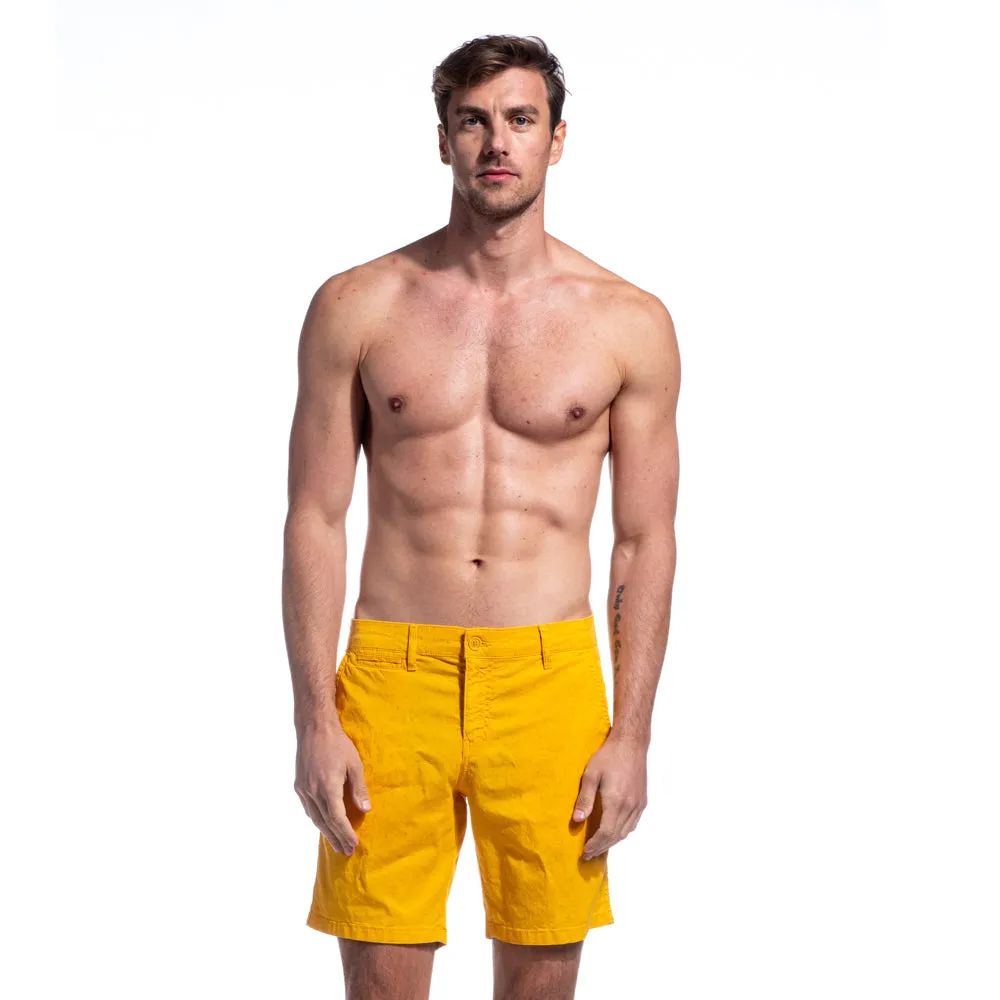 The Carlo Jacquard Shorts - Yellow