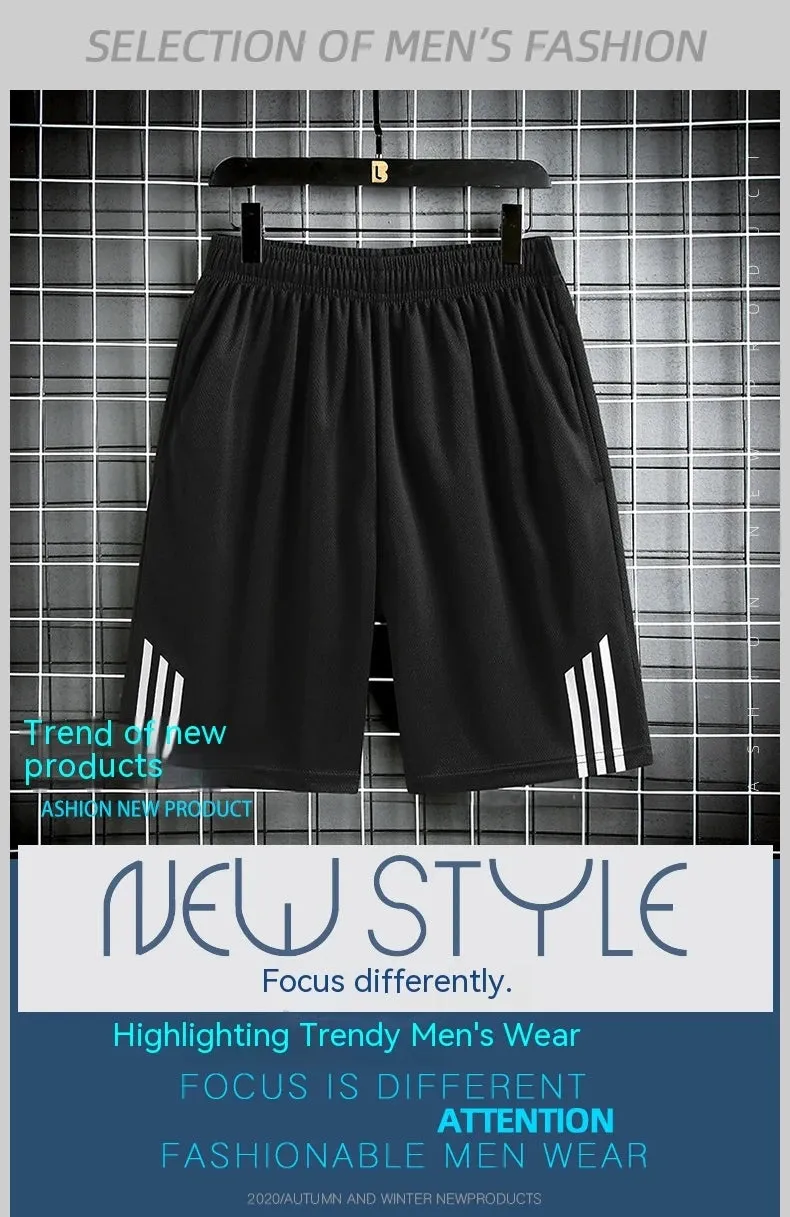 Three bar shorts for men's summer