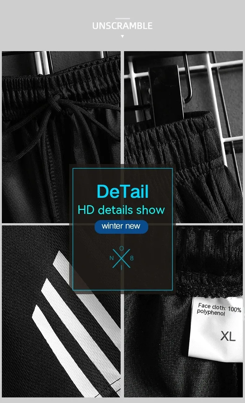 Three bar shorts for men's summer