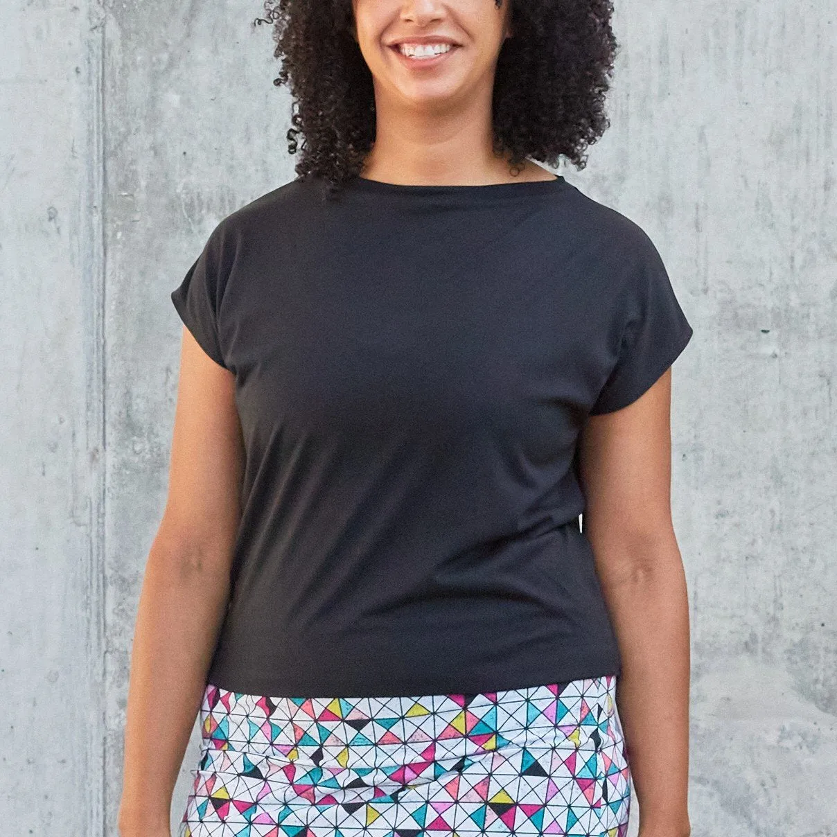 Trapezoid Top - Lt Gray