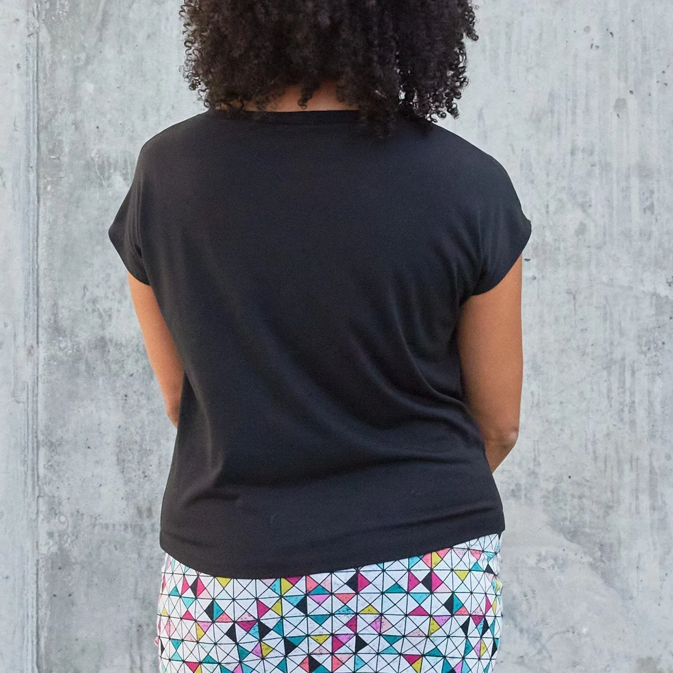 Trapezoid Top - Lt Gray