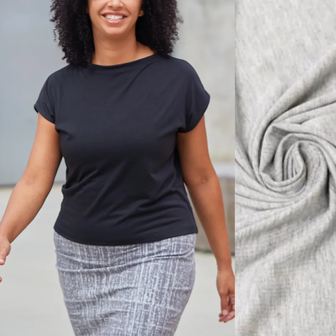 Trapezoid Top - Lt Gray