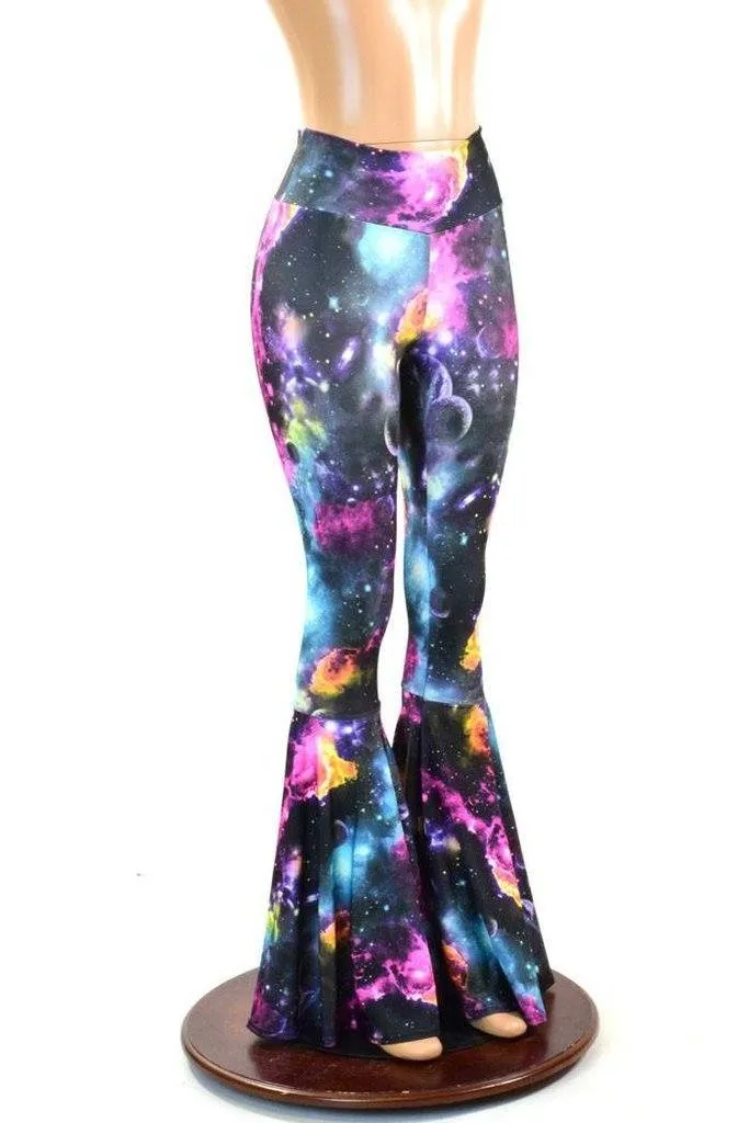 UV Glow Galaxy Print Spandex Fabric