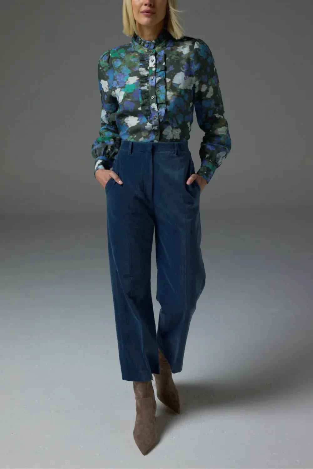 Zoe Kratzmann Dialect Top in Forest Blur